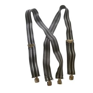 Stylish Black and Gray Men's Suspenders